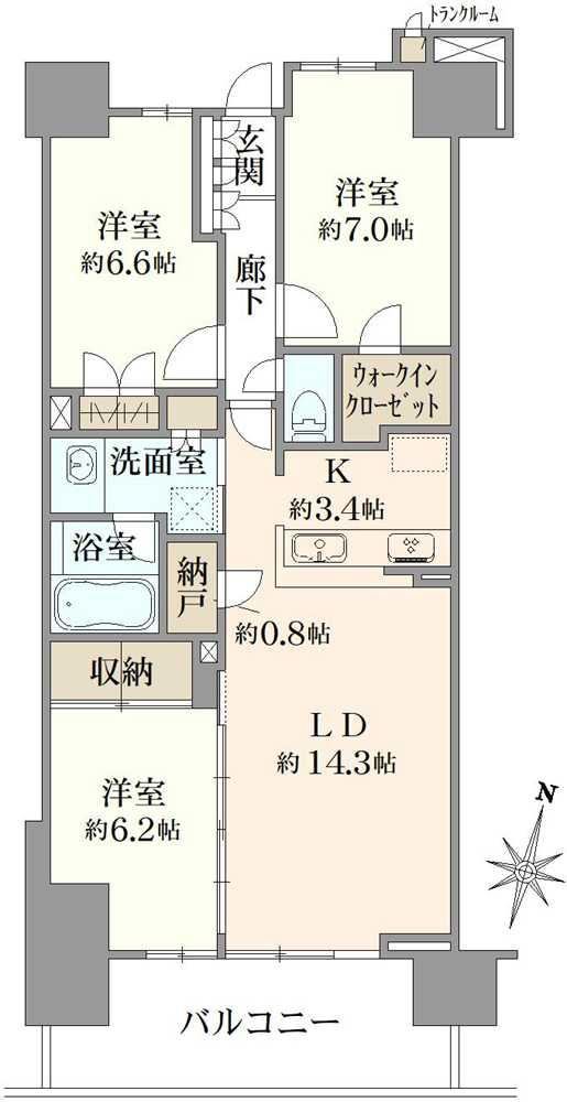 3LDK apartment in Otsu, Shiga - Photo 1
