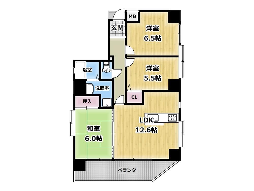 3LDK apartment in Akashi, Hyogo - Photo 1