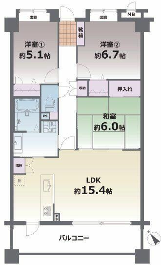3LDK apartment in Yatsushiro