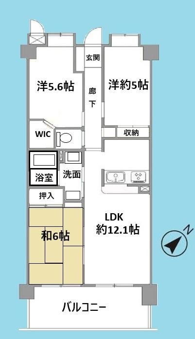 3LDK apartment in Kitamoto, Saitama - Photo 1