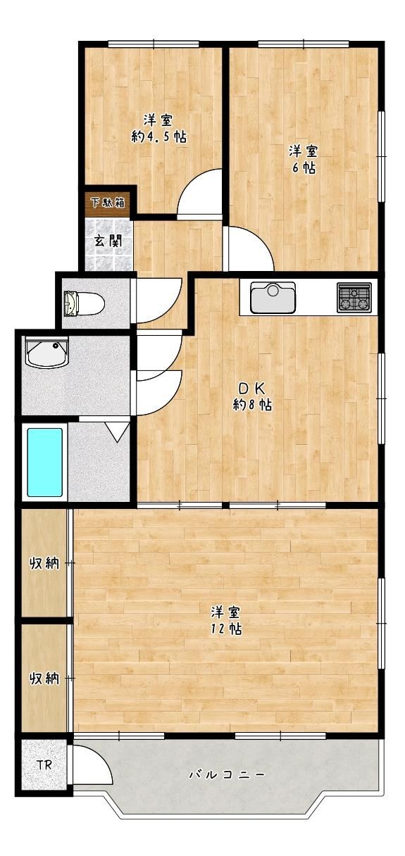 3DK apartment in Yahatanishi Ward, Kitakyushu, Fukuoka - Photo 1