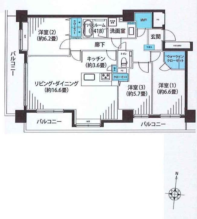 3LDK apartment in Koto Ward, Tokyo - Photo 1