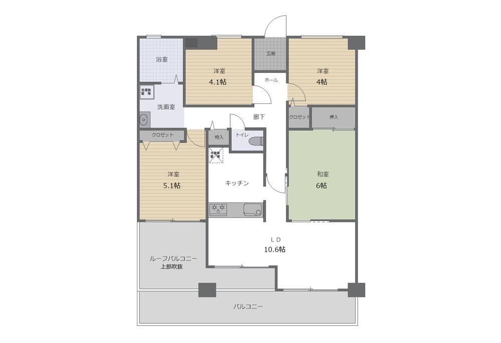 4LDK apartment in Ino Ward, Osaka - Photo 1