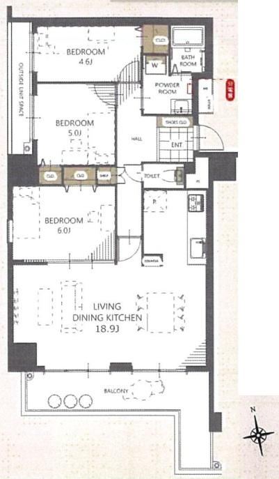 3LDK apartment in Numazu, Shizuoka - Photo 1