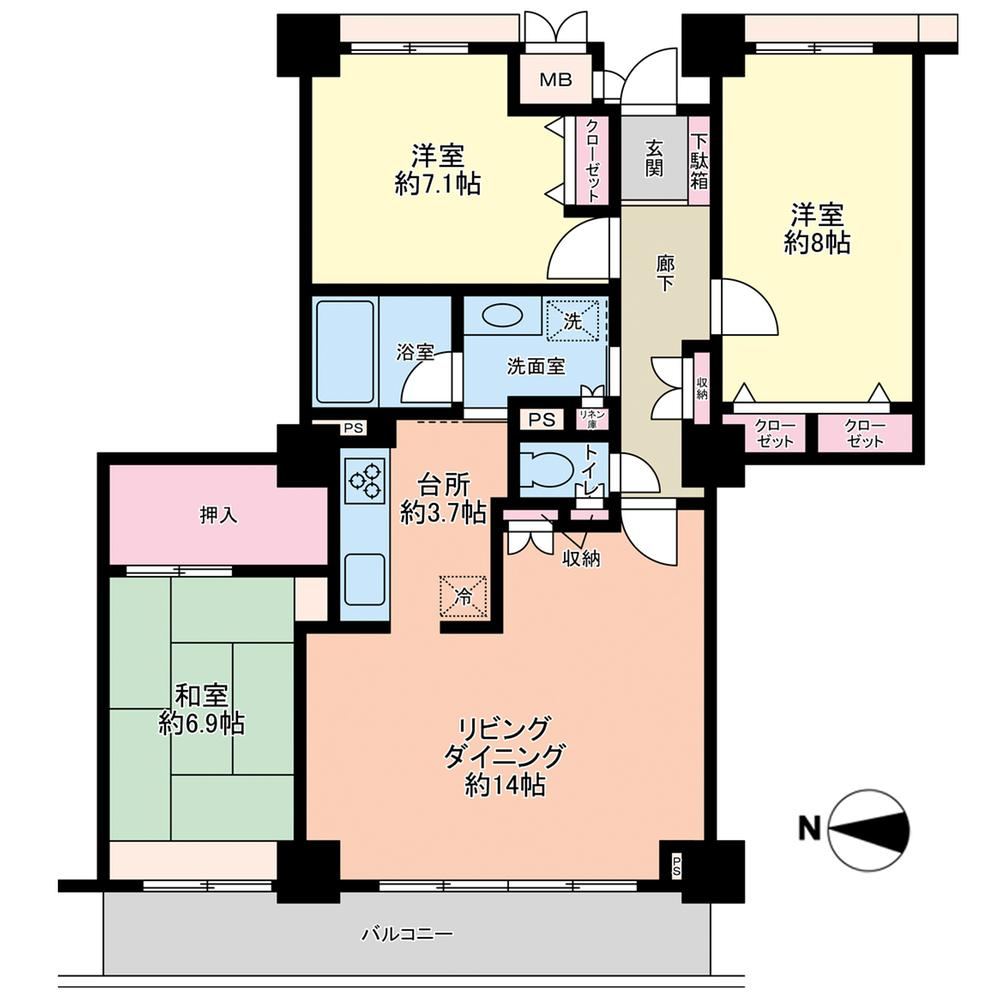 3LDK apartment in Otsu, Shiga - Photo 1