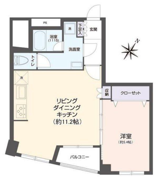 1LDK apartment in Funabashi, Chiba - Photo 1
