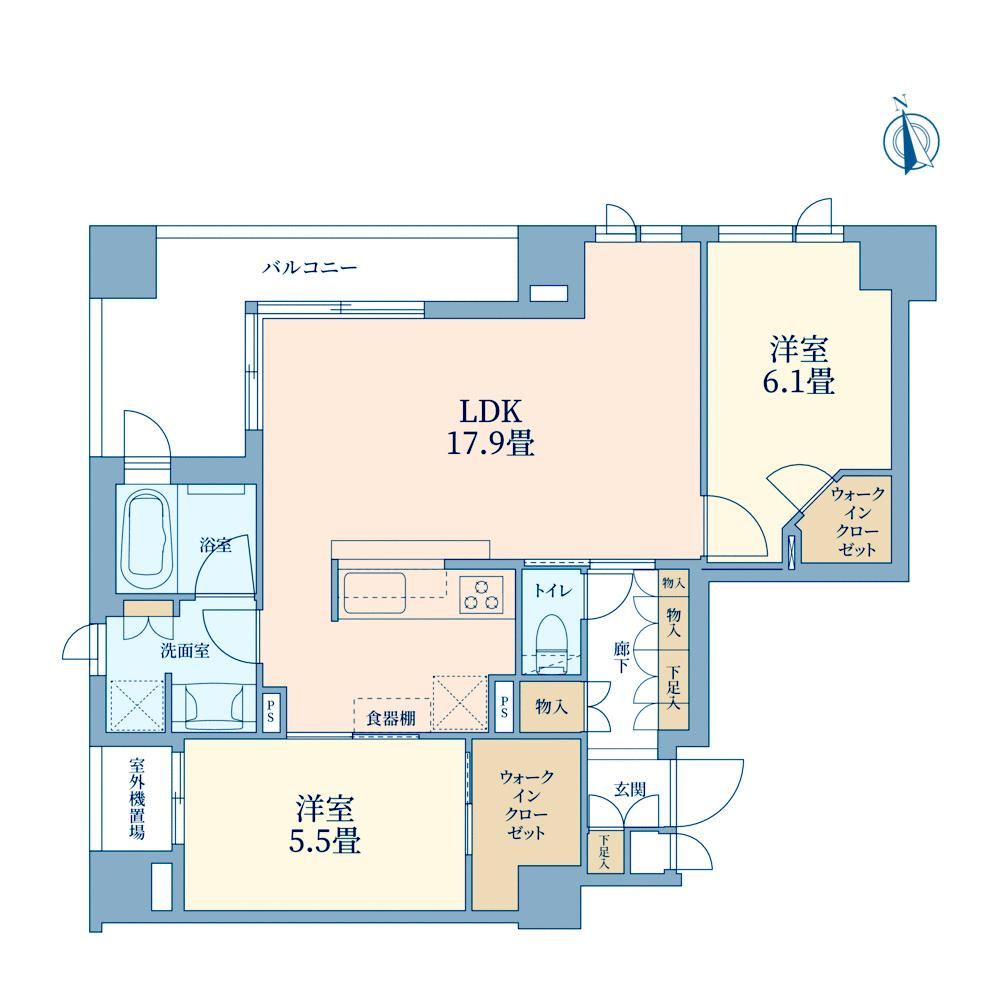 2LDK apartment in Chuo Ward, Tokyo - Photo 1