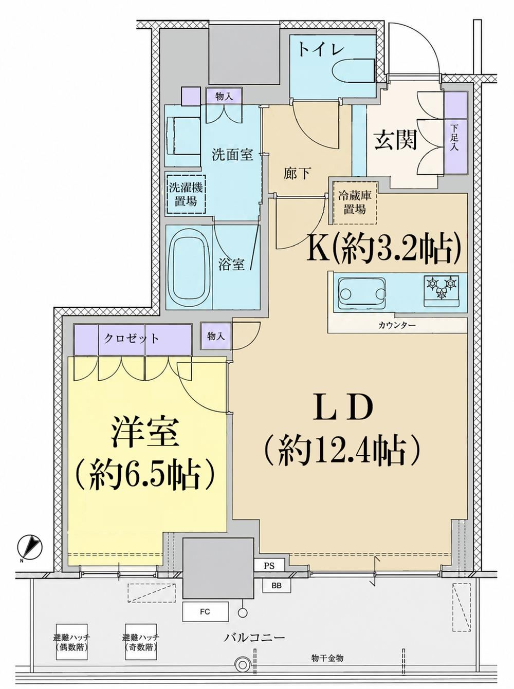 1LDK apartment in Kita Ward, Osaka - Photo 1