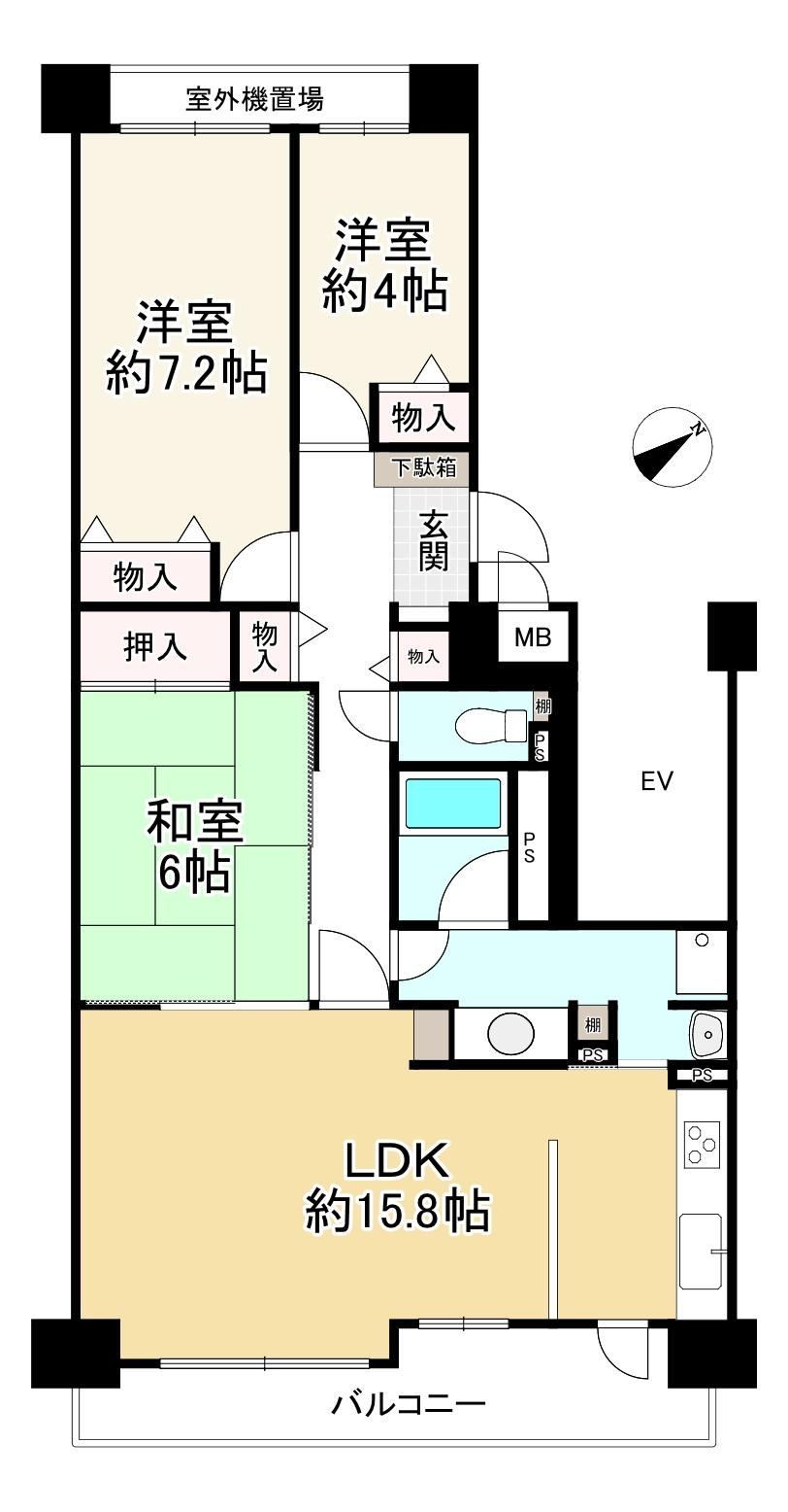3LDK apartment in Kita Ward, Kobe, Hyogo - Photo 1