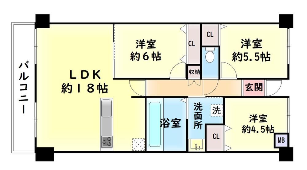 3LDK apartment in Izumiotsu, Osaka - Photo 1