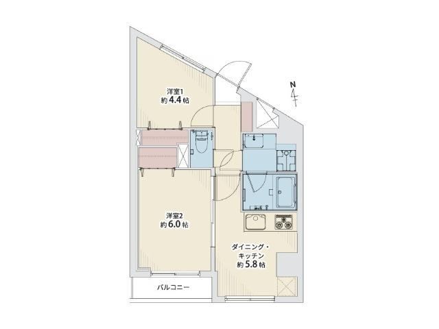 2DK apartment in Totsuka Ward, Yokohama, Kanagawa - Photo 1