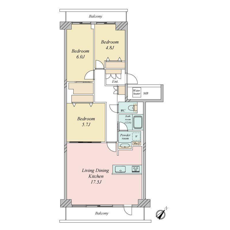 3LDK apartment in Minami Ward, Sagamihara, Kanagawa - Photo 1