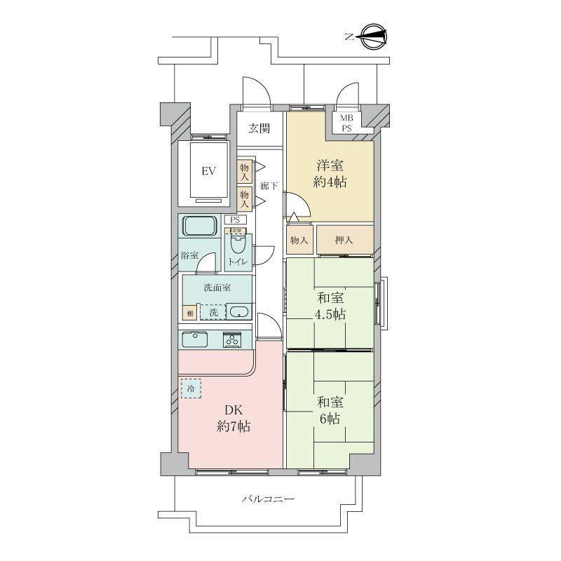 3DK apartment in Amagasaki, Hyogo - Photo 1