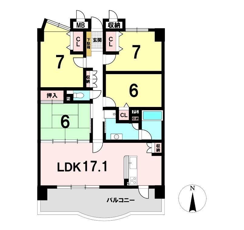 4LDK apartment in Konan, Aichi - Photo 1