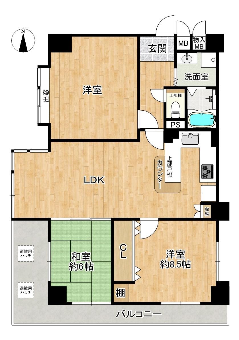 3LDK apartment in Tennoji Ward, Osaka - Photo 1