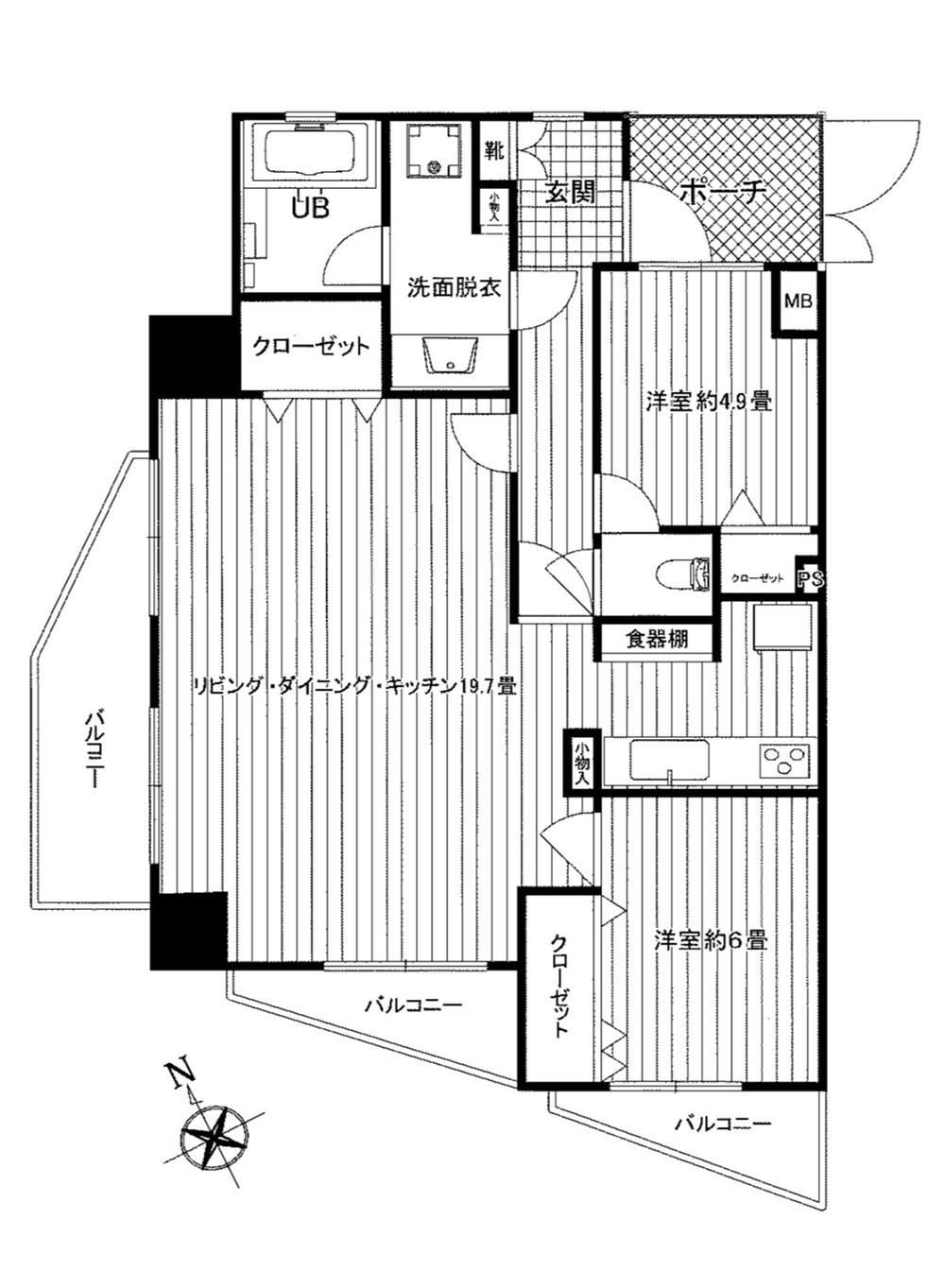2LDK apartment in Chofu, Tokyo - Photo 1