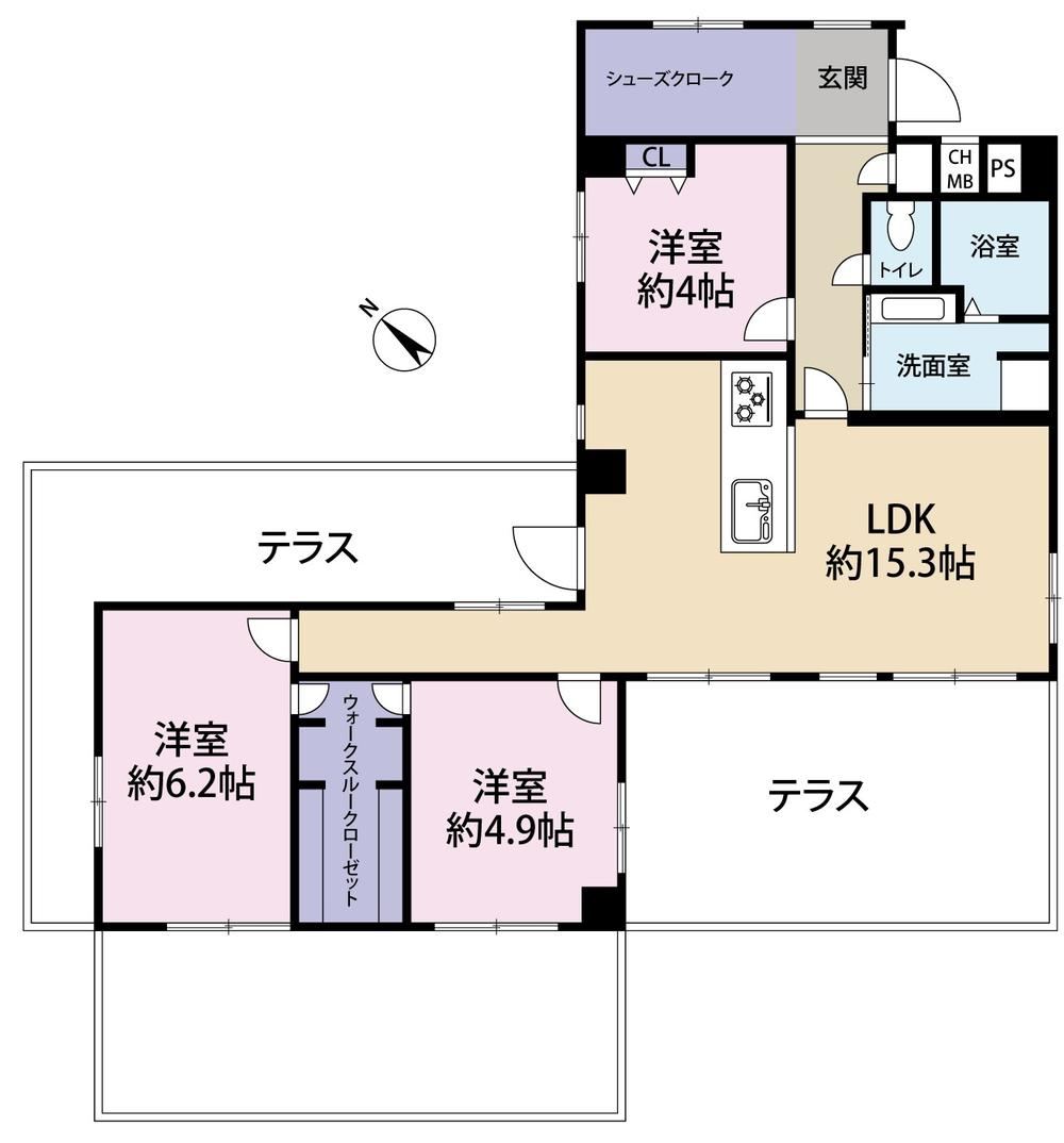 3LDK apartment in Toyonaka, Osaka - Photo 1