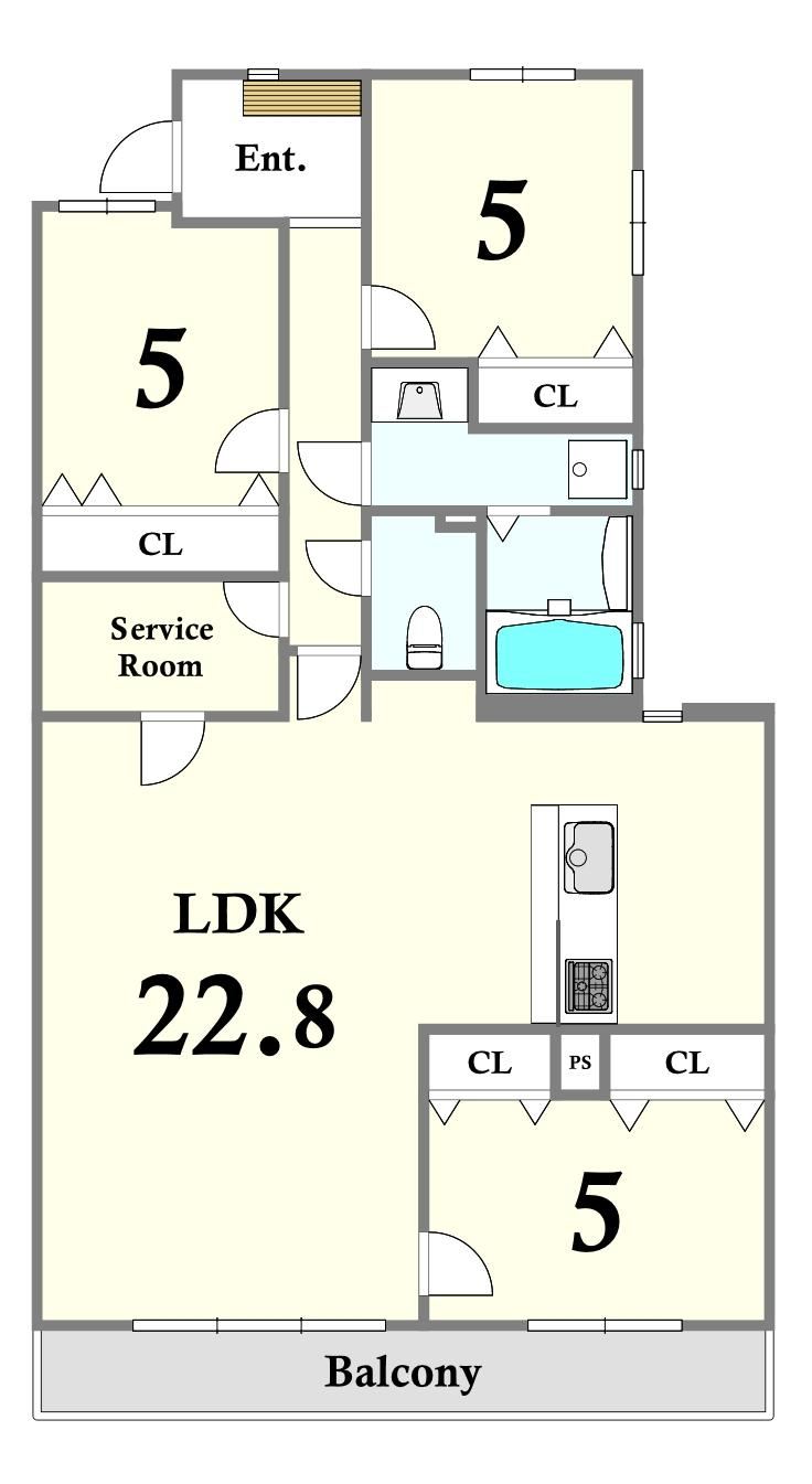 3LDK apartment in Dazaifu, Fukuoka - Photo 1