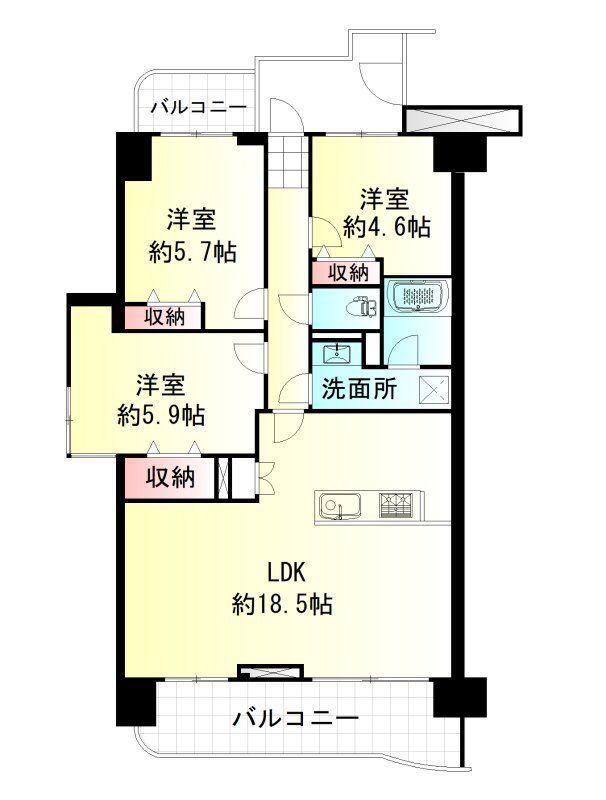 3LDK apartment in Aoba Ward, Sendai, Miyagi - Photo 1