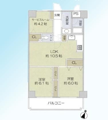 2LDK+S apartment in Chuo Ward, Saitama - Photo 1
