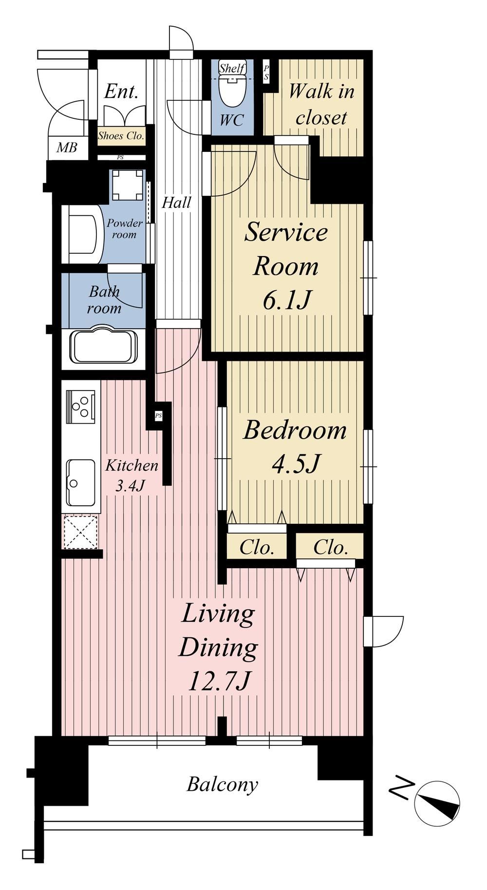 2LDK apartment in Minami Ward, Yokohama, Kanagawa - Photo 1