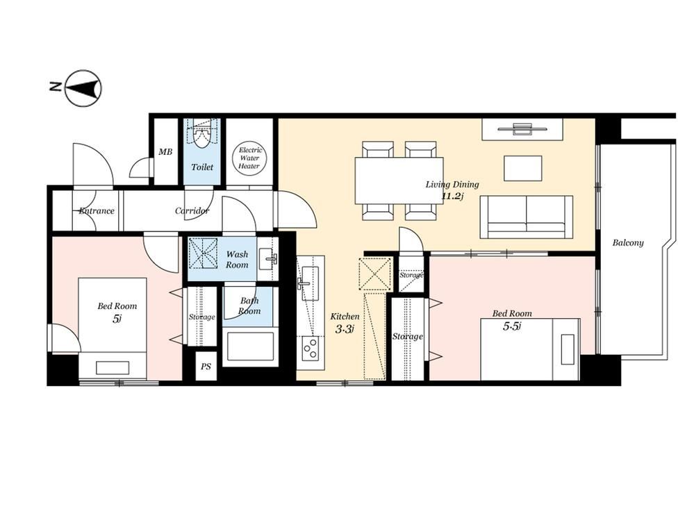 2LDK apartment in Naka Ward, Nagoya, Aichi - Photo 1