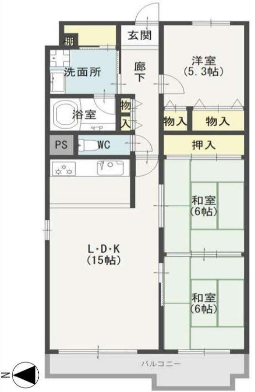 3LDK apartment in Nishi Ward, Kobe, Hyogo - Photo 1