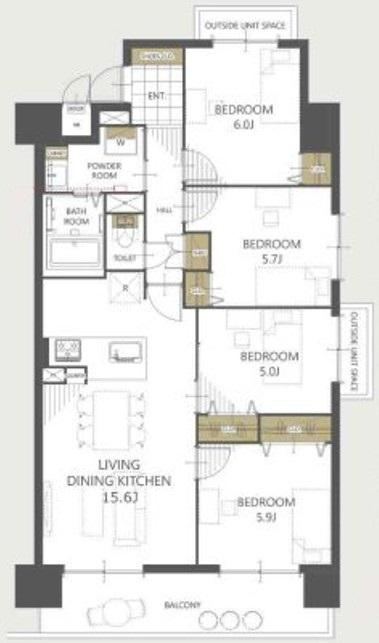 4LDK apartment in Asaminami Ward, Hiroshima - Photo 1