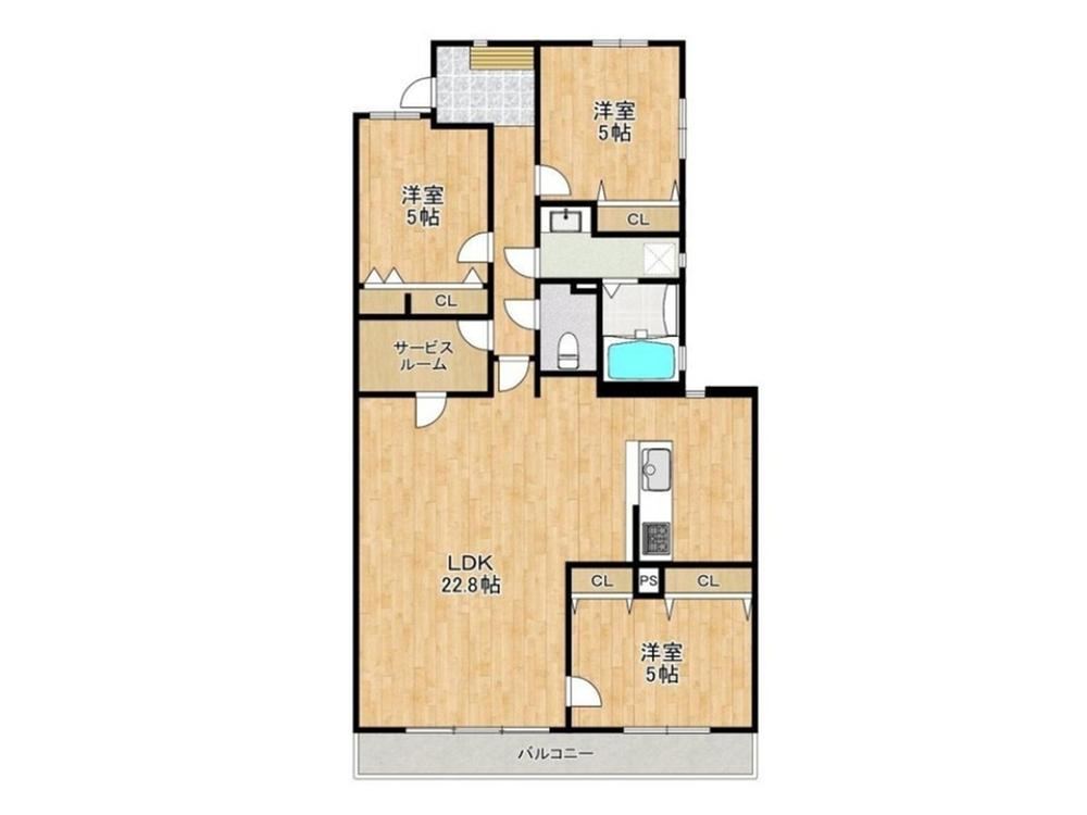 3LDK+S apartment in Dazaifu, Fukuoka - Photo 1