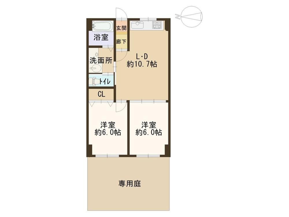 2LDK apartment in Higashinada Ward, Kobe, Hyogo - Photo 1