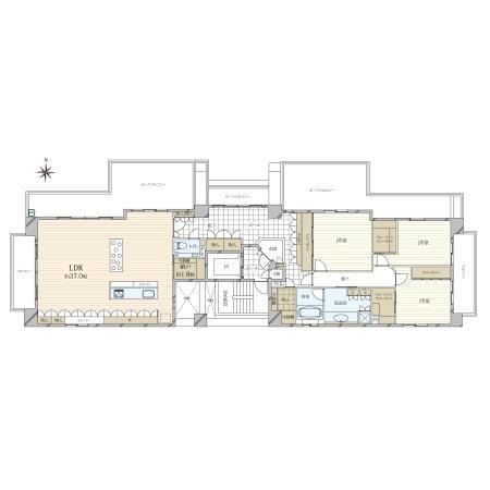 3LDK apartment in Kamigyo Ward, Kyoto - Photo 1
