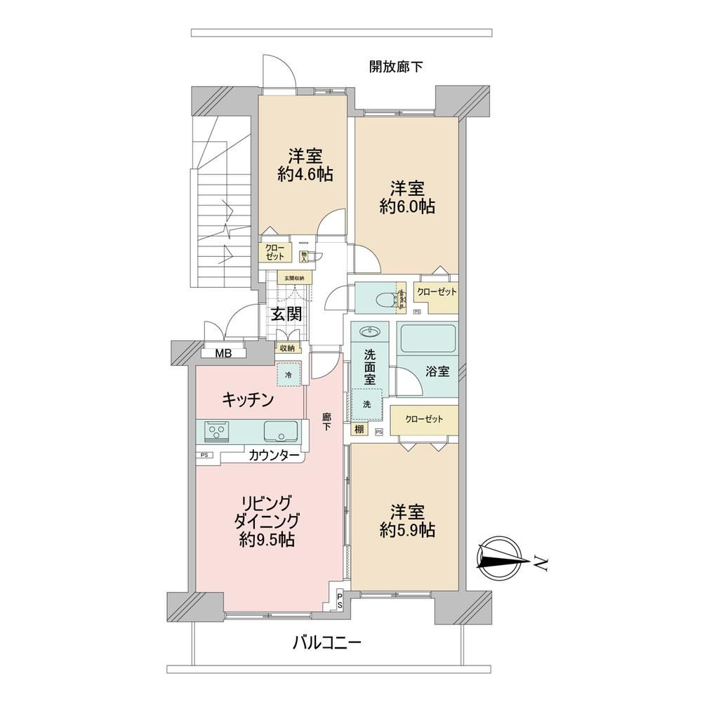 3LDK apartment in Nerima Ward, Tokyo - Photo 1