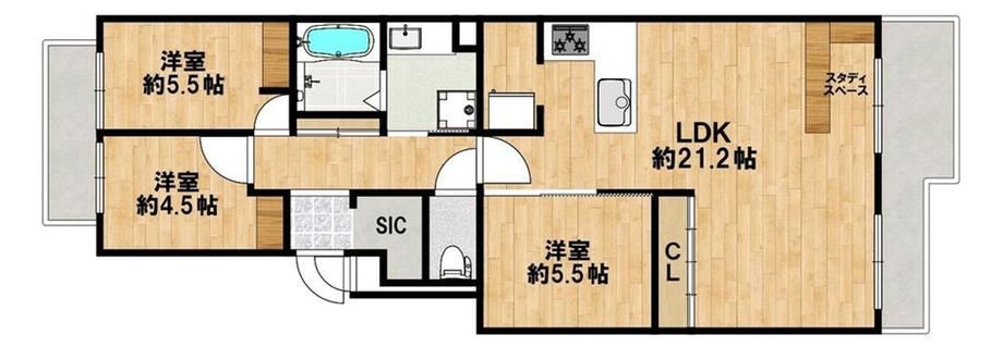 2LDK apartment in Abeno Ward, Osaka - Photo 1