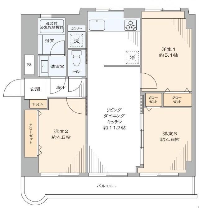 3LDK apartment in Setagaya Ward, Tokyo - Photo 1