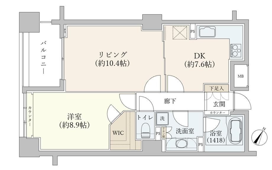 1LDK+S apartment in Chuo Ward, Tokyo - Photo 1
