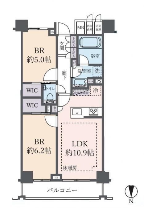 2LDK apartment in Shinjuku Ward, Tokyo - Photo 1