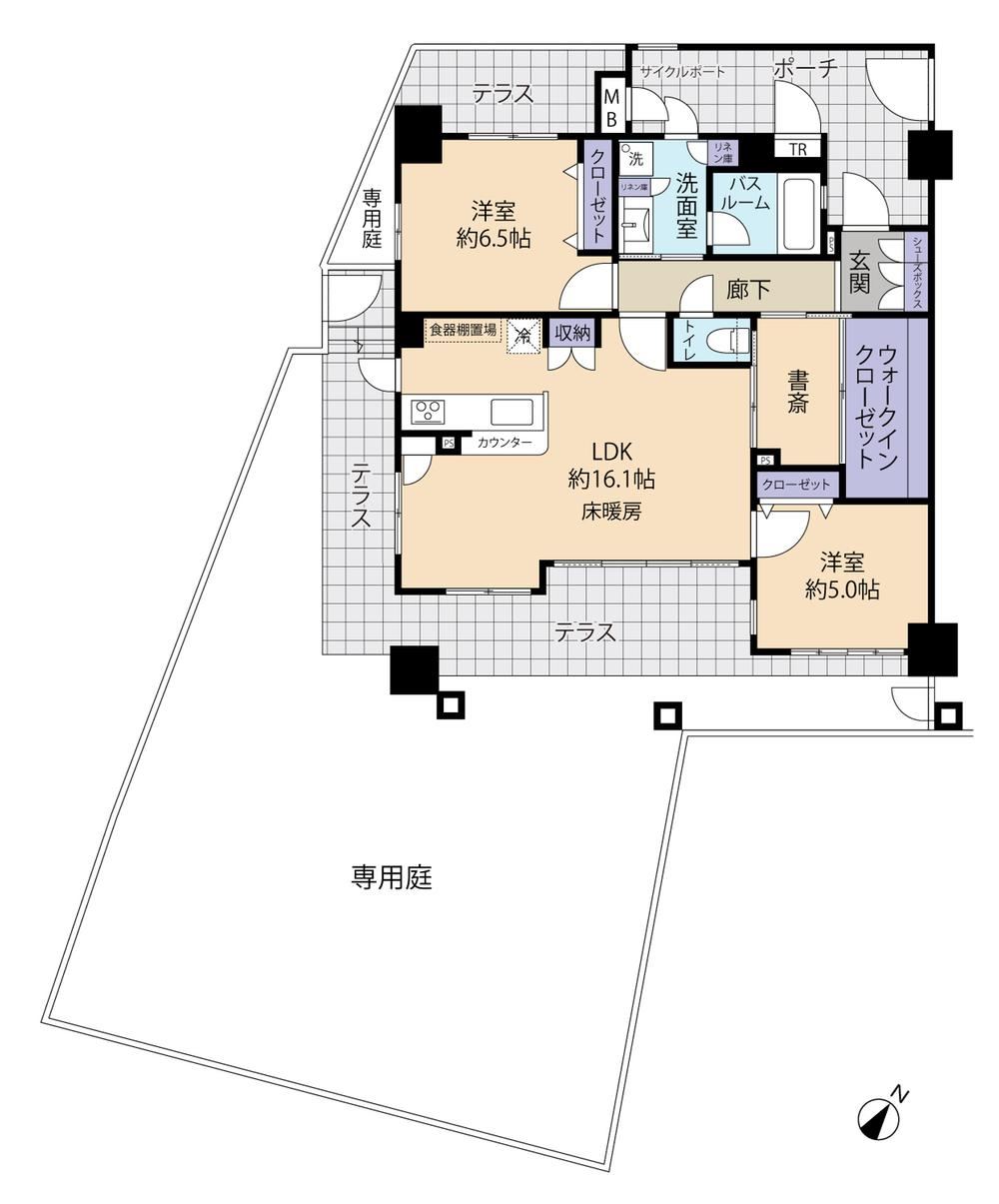 2LDK+S apartment in Higashinada Ward, Kobe, Hyogo - Photo 1