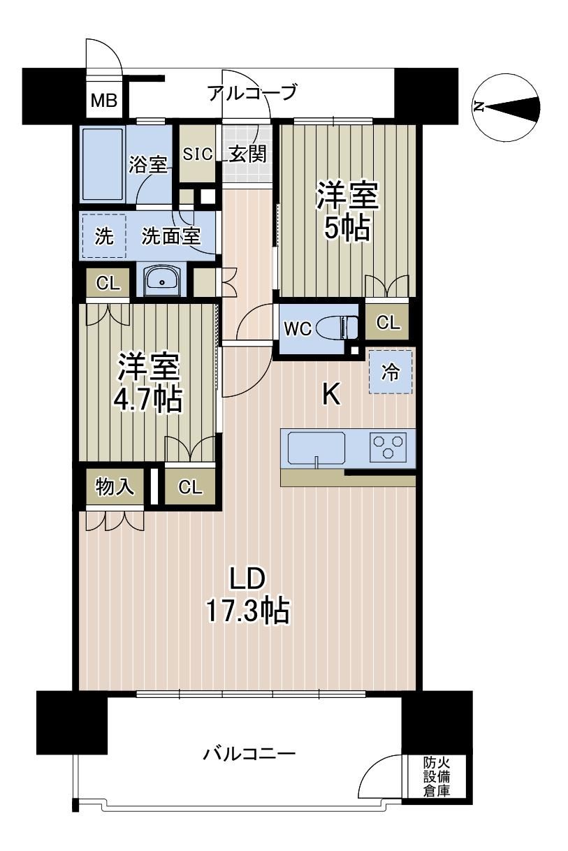 2LDK apartment in Sumiyoshi Ward, Osaka - Photo 1