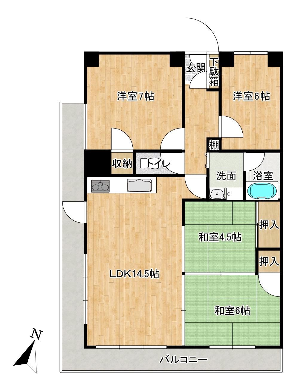 4LDK apartment in Himeji, Hyogo - Photo 1
