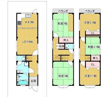 5LDK house in Nada Ward, Kobe, Hyogo - Photo 1