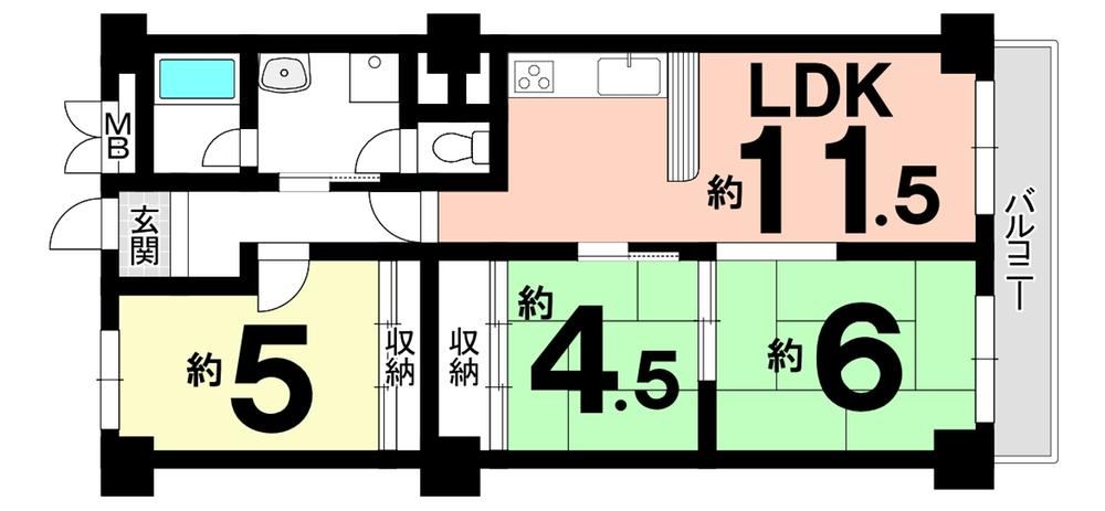 3LDK apartment in Fushimi Ward, Kyoto - Photo 1