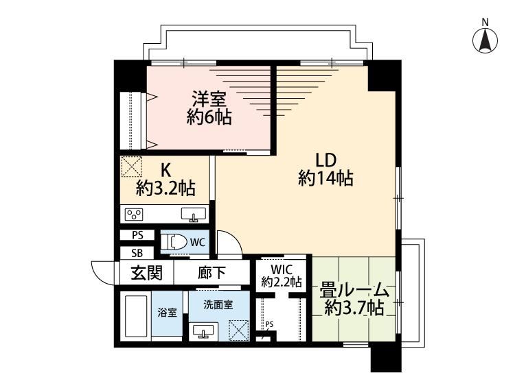 2LDK apartment in Chuo Ward, Fukuoka - Photo 1