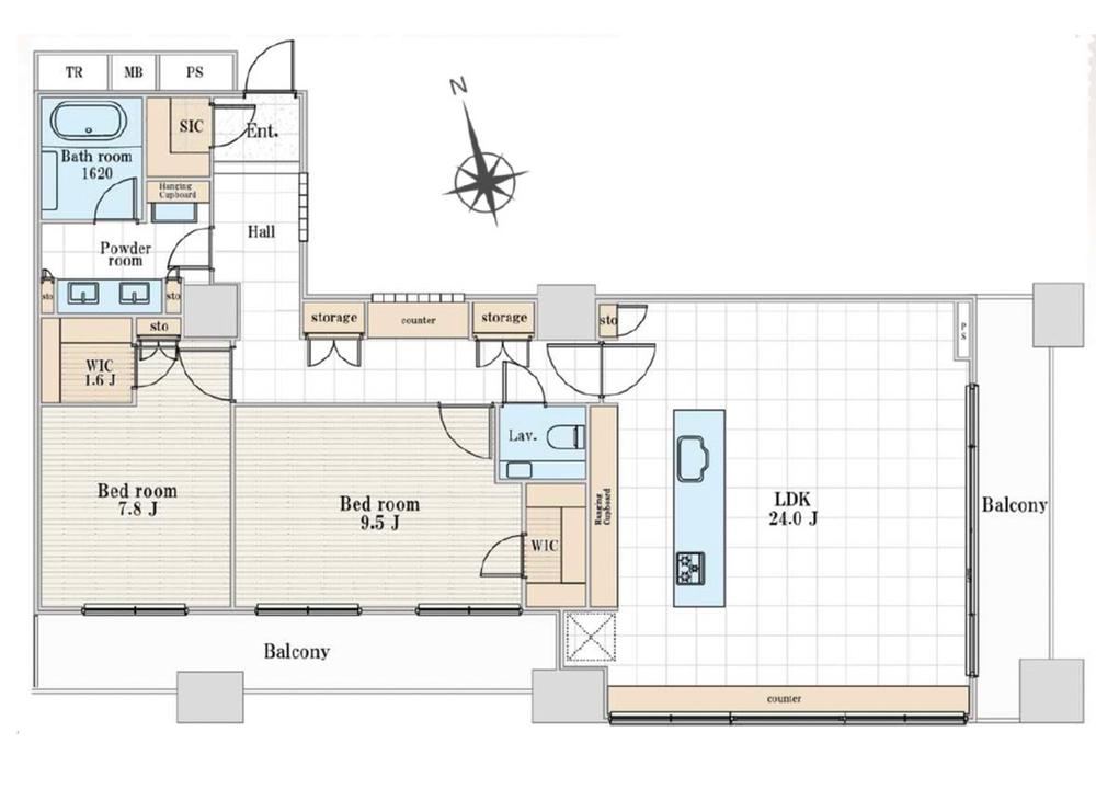 2LDK apartment in Minato Ward, Tokyo - Photo 1