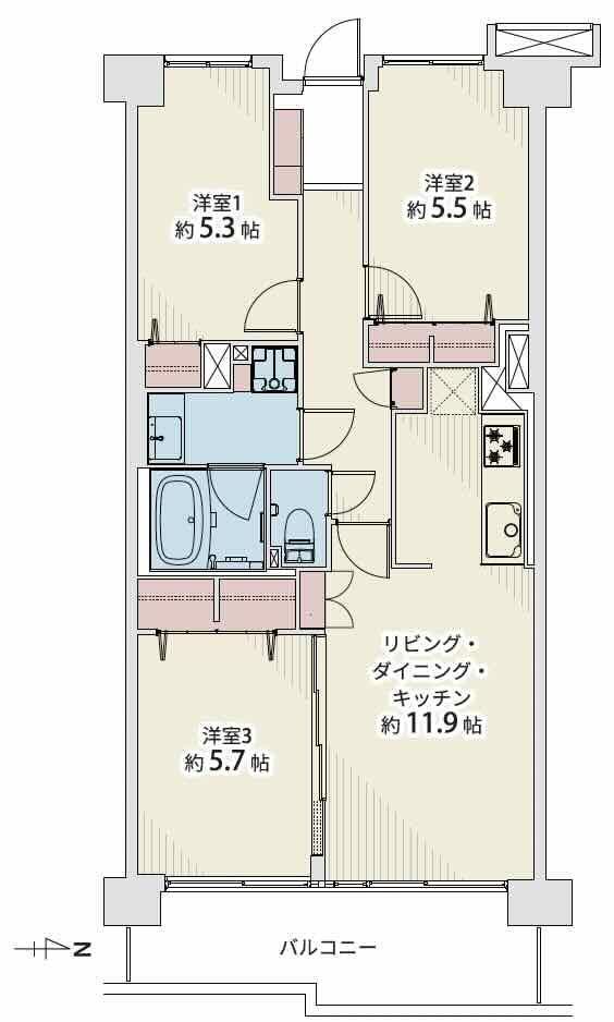 3LDK apartment in Itabashi Ward, Tokyo - Photo 1
