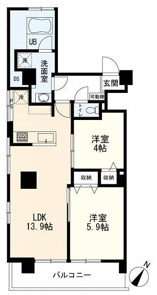 2LDK apartment in Ota Ward, Tokyo - Photo 1