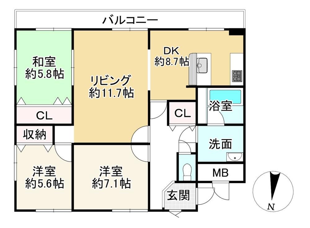 3LDK apartment in Nagahama, Shiga - Photo 1