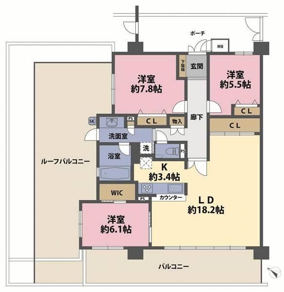 3LDK apartment in Suita, Osaka - Photo 1