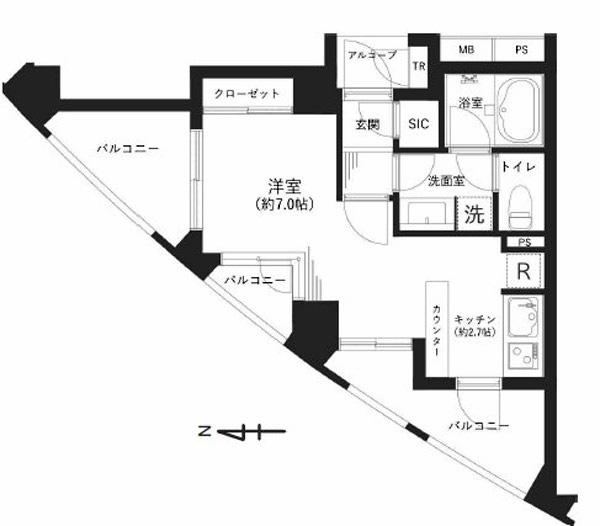 studio apartment in Meguro Ward, Tokyo - Photo 1
