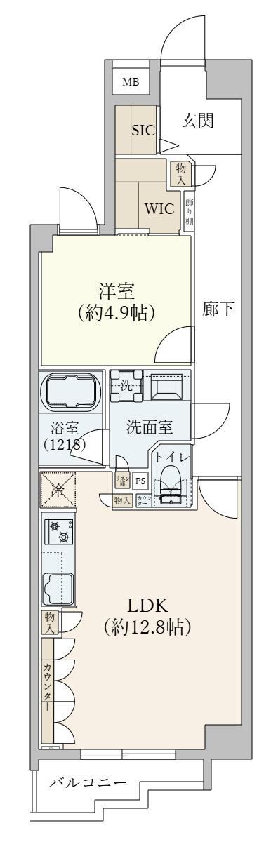 1LDK apartment in Minato Ward, Tokyo - Photo 1