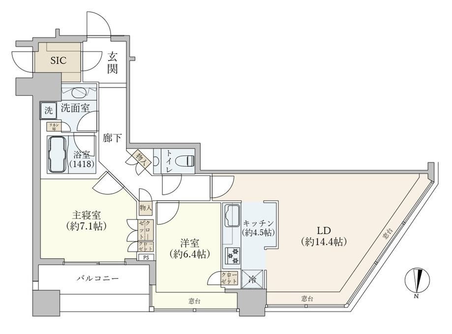 2LDK apartment in Sumida Ward, Tokyo - Photo 1